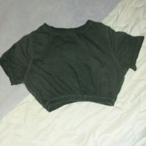 A cropped Tee shirt